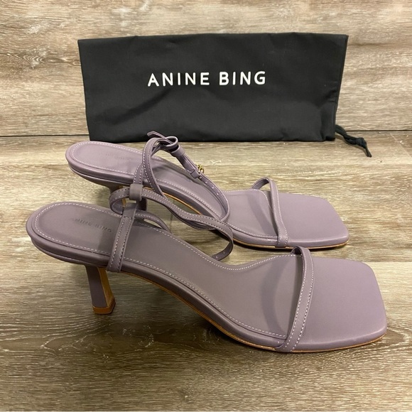 Anine Bing | Invisible Purple Sandals In Violet Size 40 New - Picture 5 of 14